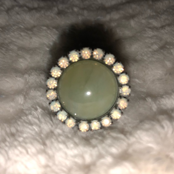 Liz Palacios round stone and crystal ring - Picture 2 of 8